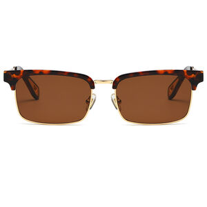 1 Pair Simple Series Daily Solid Color Semi - framed Stylish Women's Sunglasses h5 Picture8