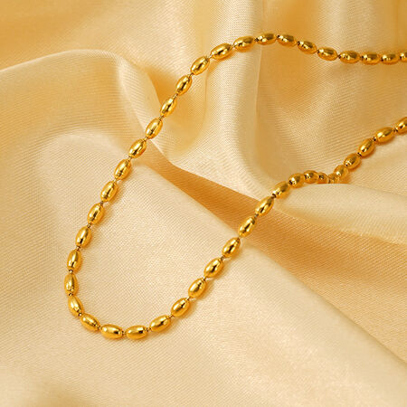 1 piece simple series simple stainless steel gold plated unisex chain necklaces 2