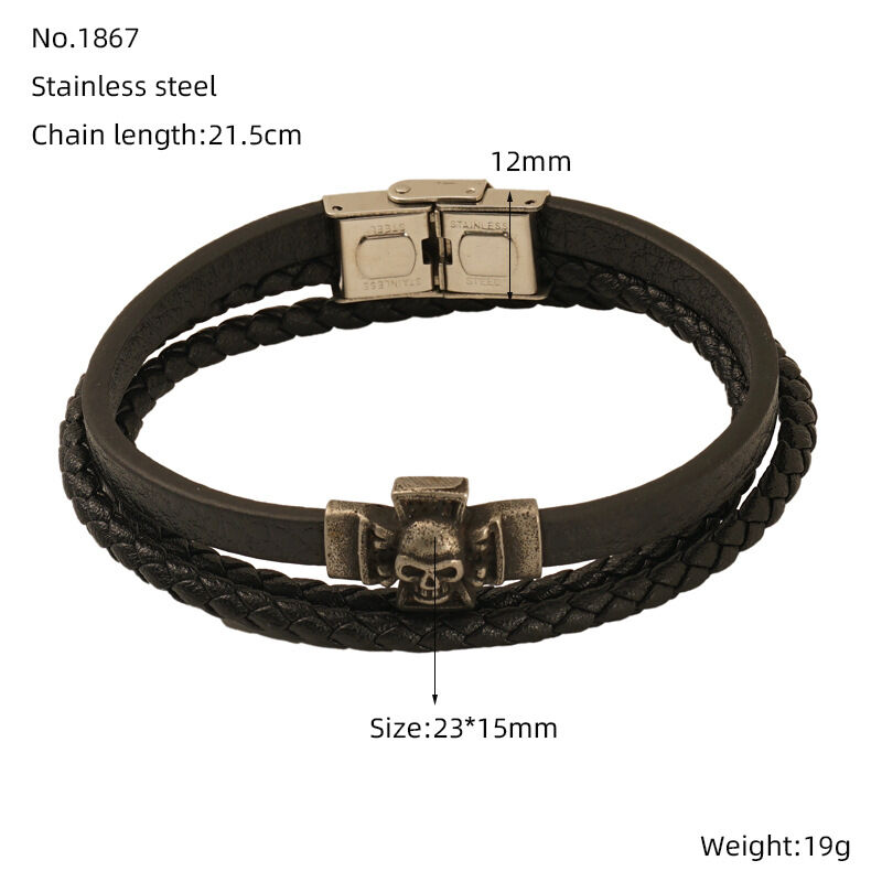 1 Pair Fashionable Retro Style Men's Bracelet h5 Picture5