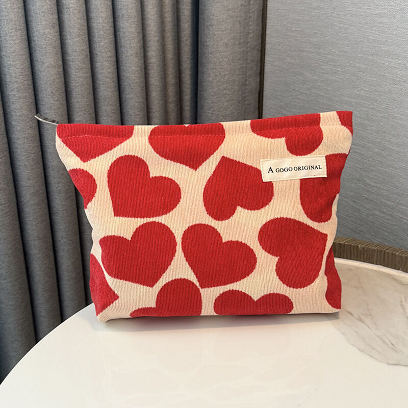 1 Piece Romantic Series Sweet Heart Corduroy Women's Bags