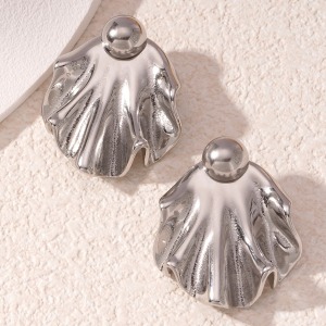 1 Paar Luxuriöse Damen-Ohrstecker Mit Blumenmotiv Aus Titanstahl In  h5 Bild2