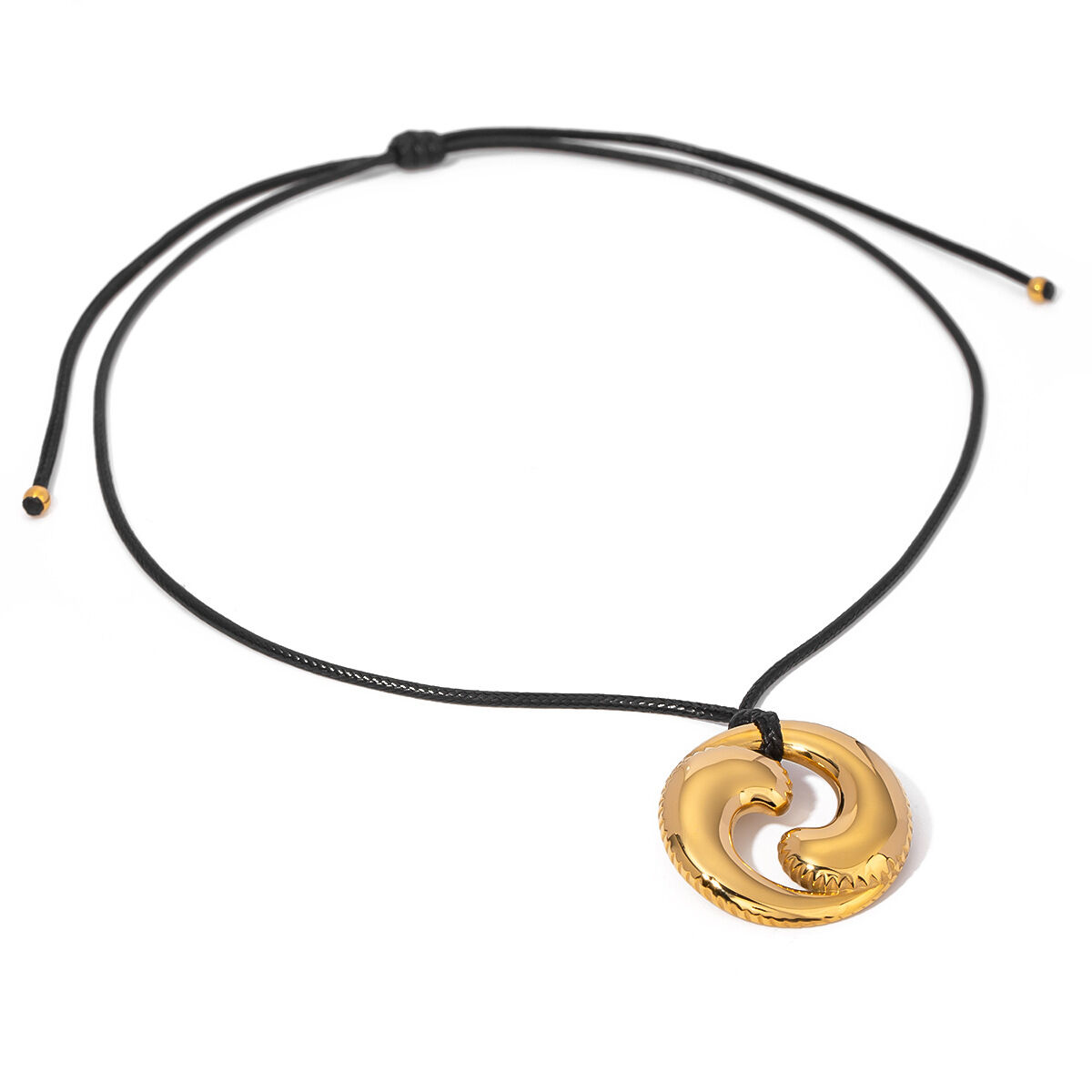 1 pezzo semplice serie  stile farfalla in acciaio inossidabile placcato oro  collane con ciondolo da donna h5 Immagine5