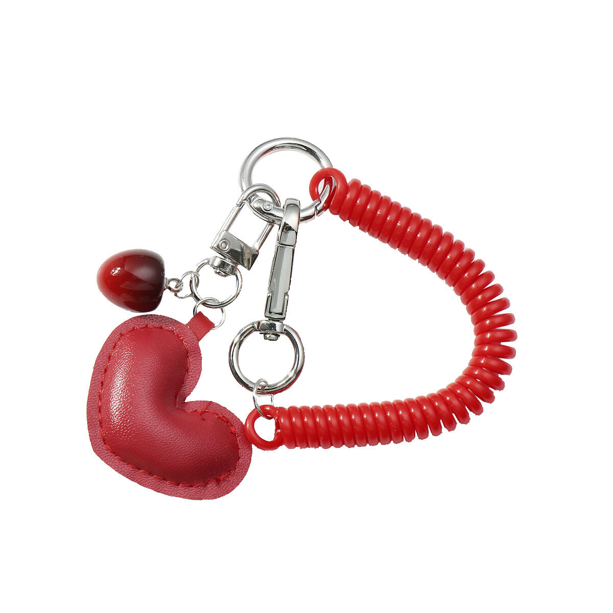 1 pezzo di ciondolo per borsa da donna in lega a forma di cuore dolce della serie romantica Immagine6