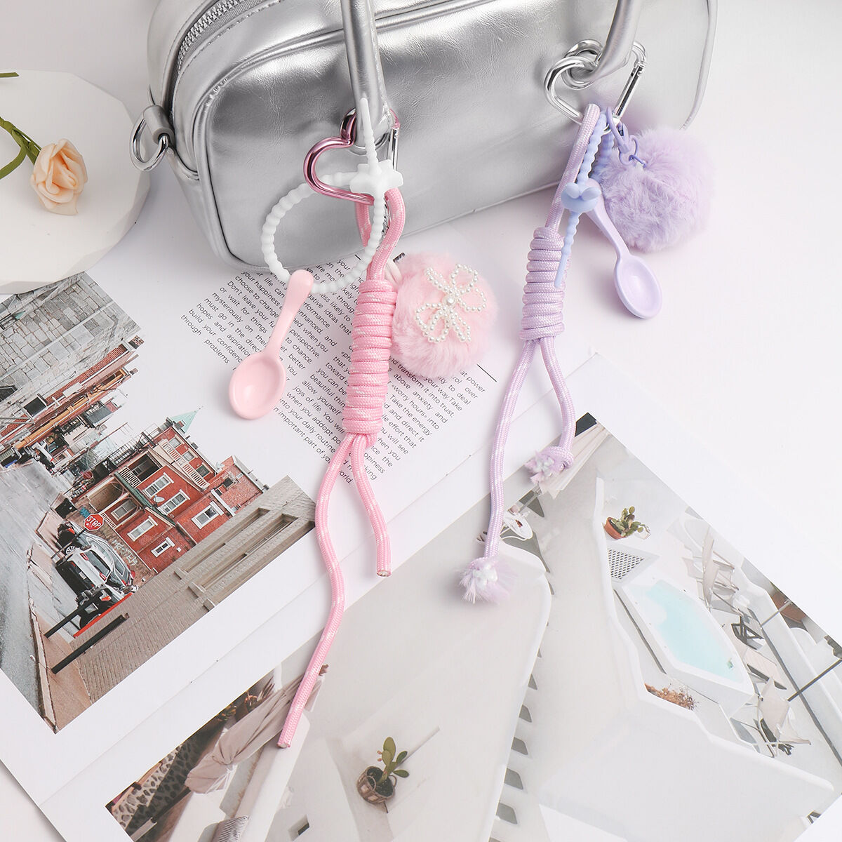1 Piece Romantic Series Sweet Bow Knot Alloy Women's Bag Charms