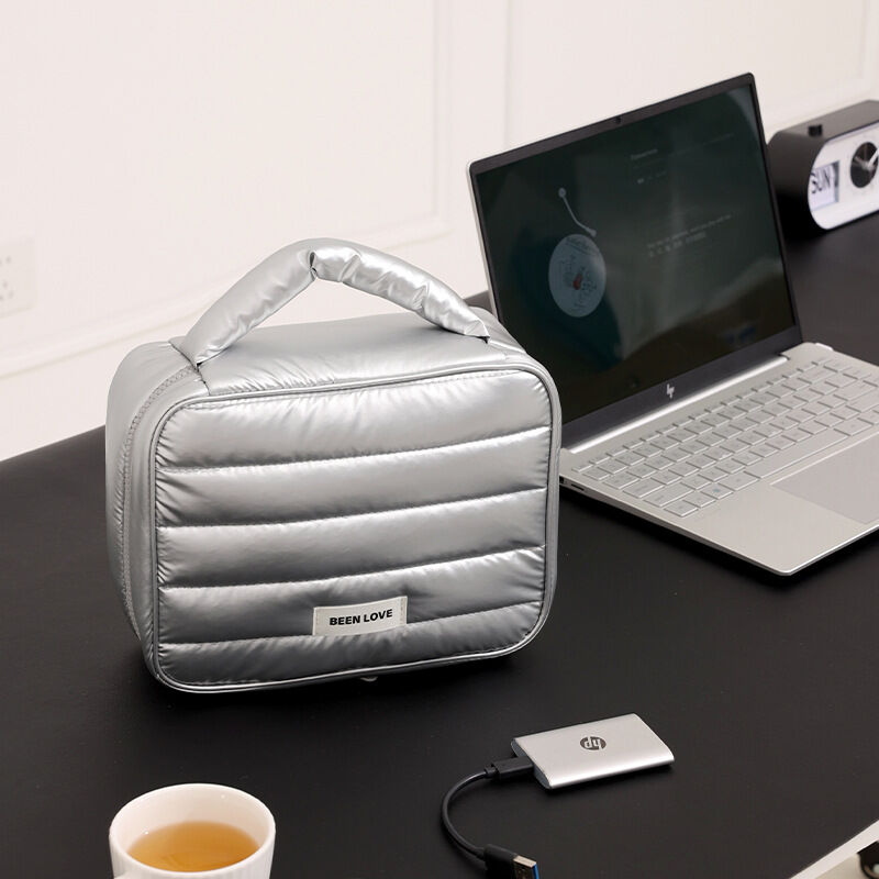 1 Piece Simple Series Daily Solid Color Nylon Large-capacity Storage Bag for Daily Items during Travel 2