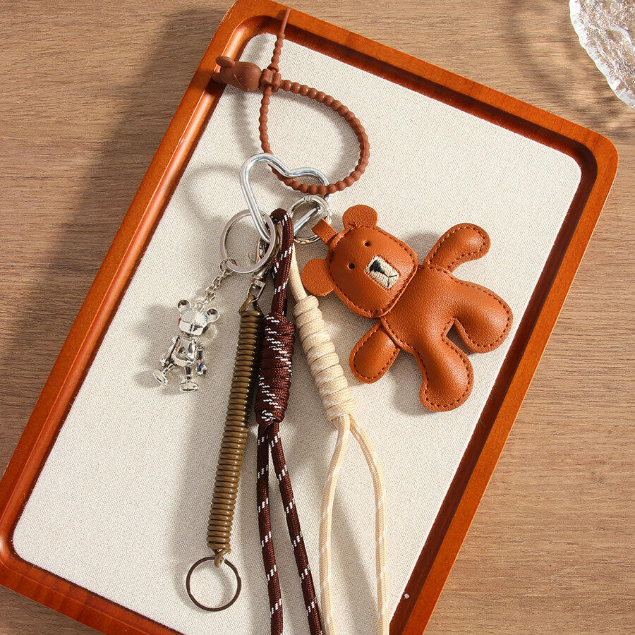 1 pezzo semplice serie quotidiana animale PU borsa da donna ciondoli 2