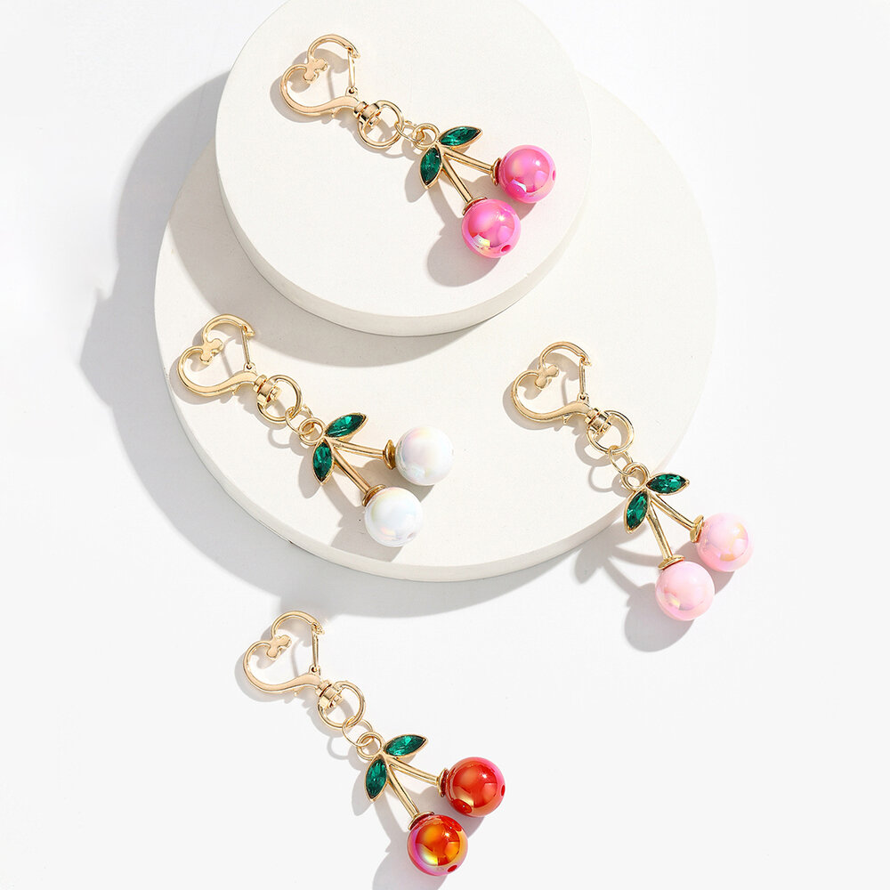 1 Piece Sweet Cherry Women's Bag Charms h5Picture3