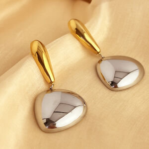 1 Pair Simple Drop Shape Stainless Steel Waterproof Women's Earrings h5 Picture3