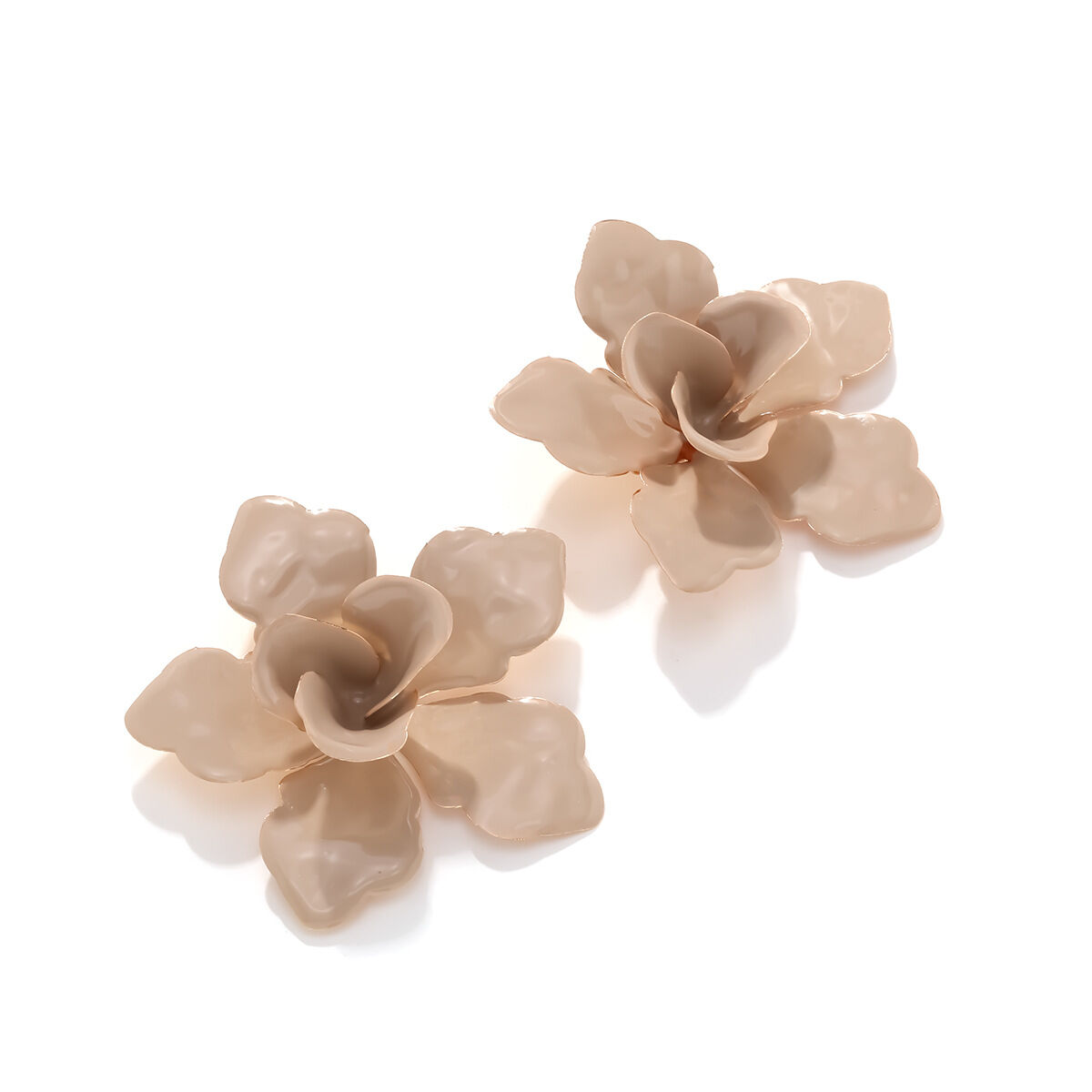 1 paire de boucles d'oreilles à tige en fer pour femme, série romantique, motif fleur douce Image6