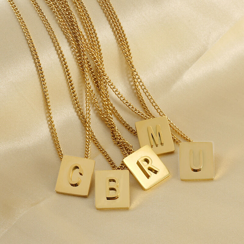 1 Piece Simple Series Daily Letter Unisex Pendant Necklaces