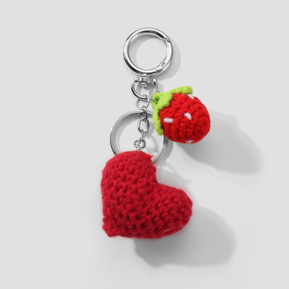 1 pezzo di ciondolo per borsa da donna in lega a forma di cuore dolce, serie semplice Immagine9