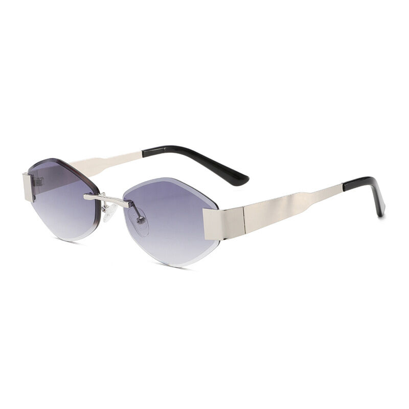 1 Pair Simple Series Daily Solid Color Alloy Women's Sunglasses 2