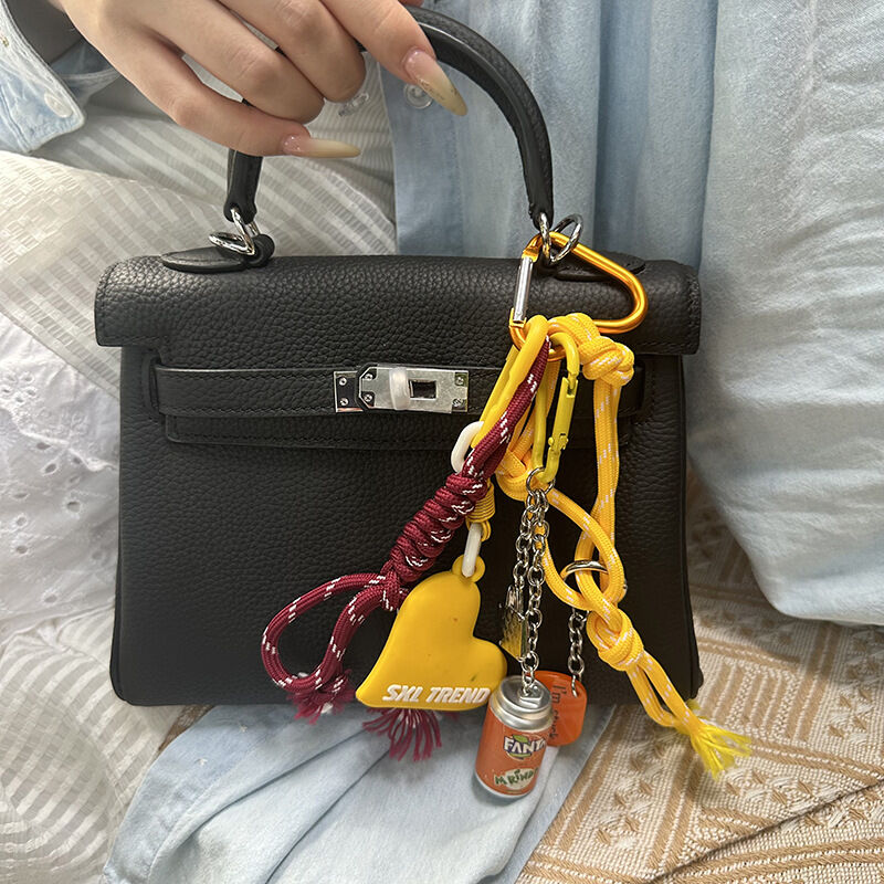 1 Piece Daily Love-themed Woven Rope and Chain Women's Bag Charms