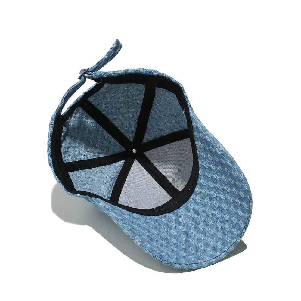 1 Piece Retro Geometric Denim Baseball Cap h5 Picture6