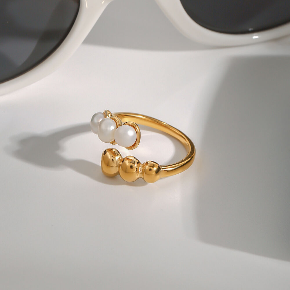 1 Piece Charming Series Elegant Spiral Shape Stainless Steel Waterproof Gold Color Women's Single Rings Picture4