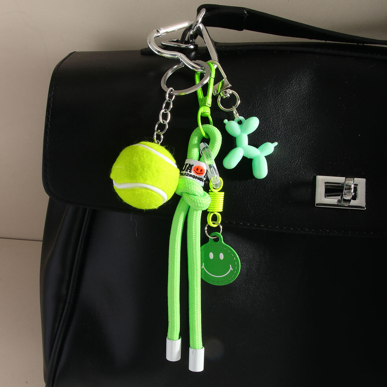 1 Piece Sport Series Vivid Tennis Garniture Smiling Face Alloy Women's Bag Charms