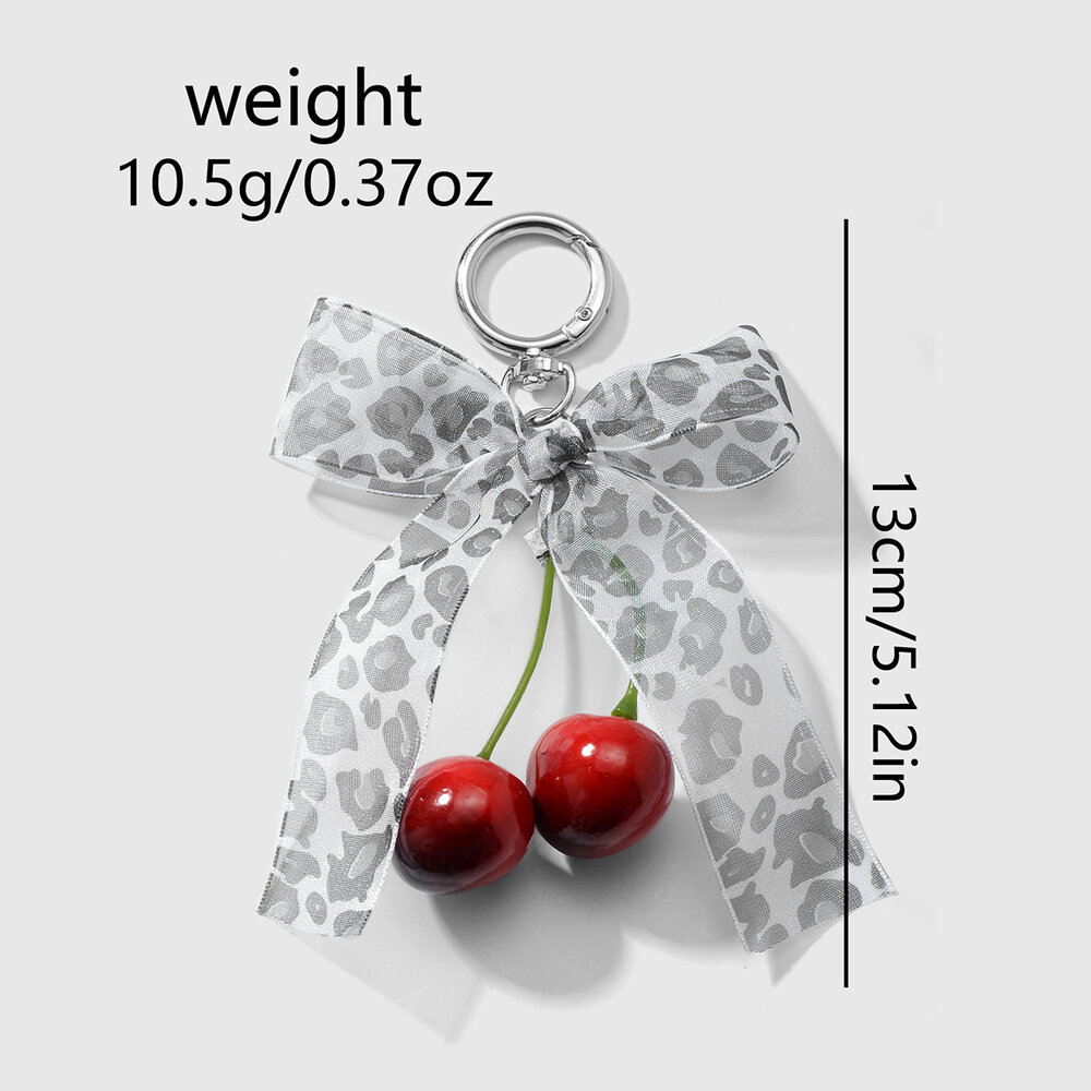 1 Piece Sweet Lace Leopard Bow Bag Charms Picture10