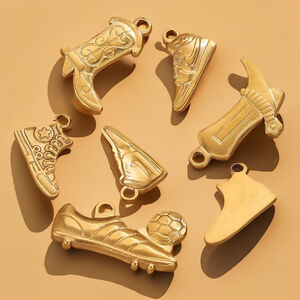 1 Piece Simple Series Chic Boots Stainless Steel Waterproof Gold Color Unisex Pendants h5 Picture4