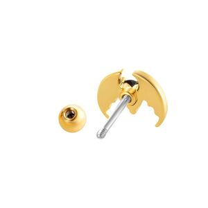 1 Stück zarte Spinne Titan Stahl Zirkon Damen Ohrstecker h5 Bild5