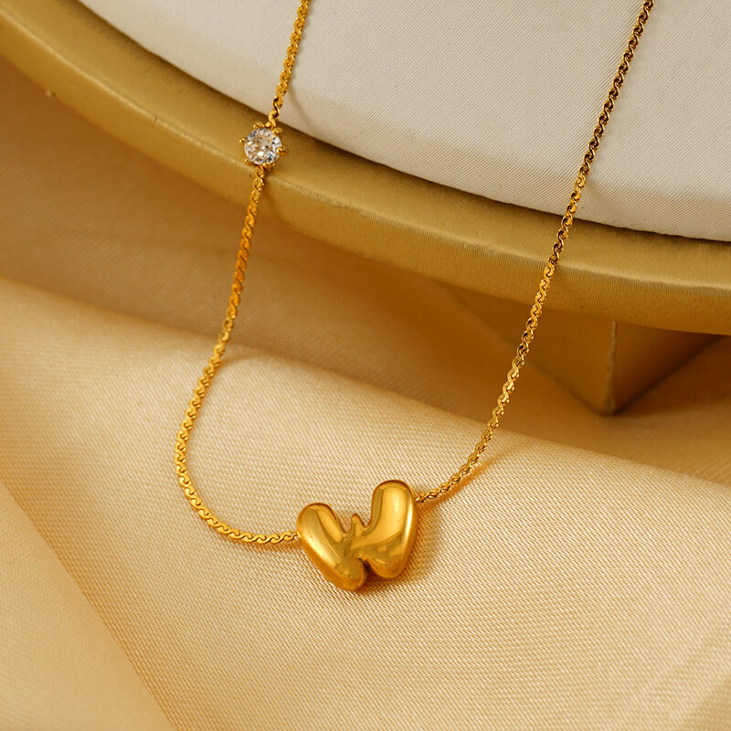 1 Piece Simple Series Daily Letter Golden Women’s Pendant Necklaces Picture4