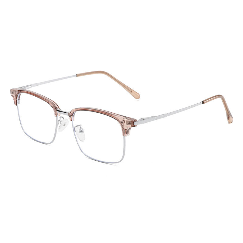 1 Pair Casual Semi Framed Square Shaped Blue - light Blocking Glasses h5Picture5