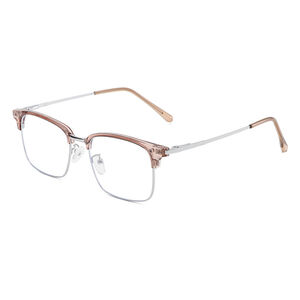 1 Pair Casual Semi Framed Square Shaped Blue - light Blocking Glasses h5 Picture5