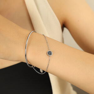 1 piece simple series simple geometric stainless steel gold plated women charm bracelets h5 Picture5