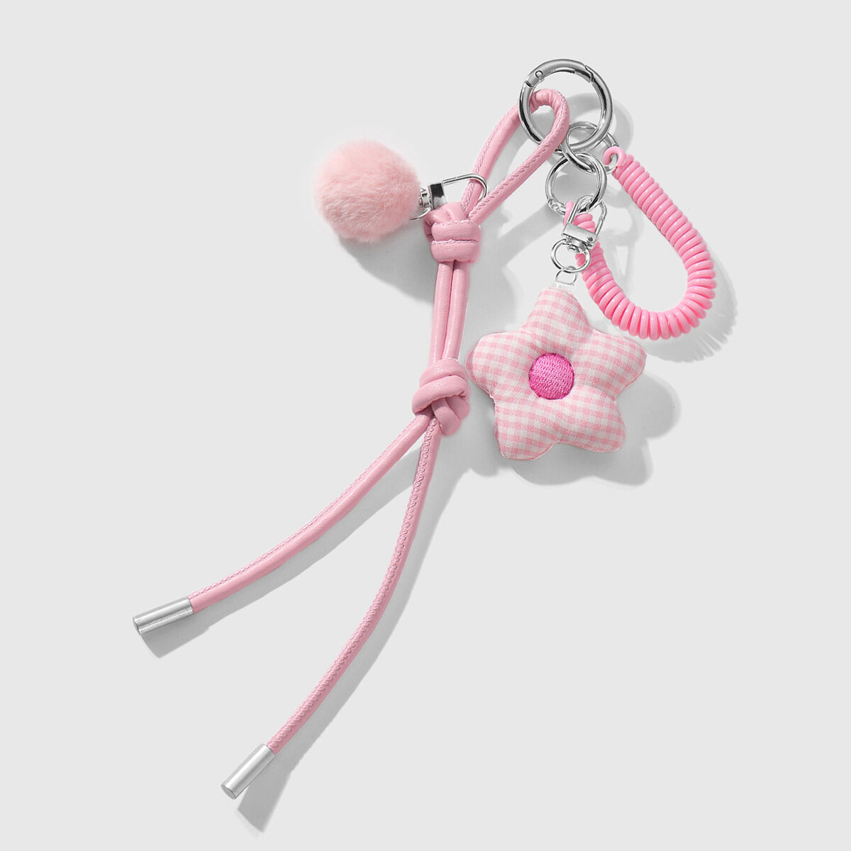 1 pezzo di ciondolo per borsa da donna in lega a forma di cuore dolce della serie romantica h5 Immagine5