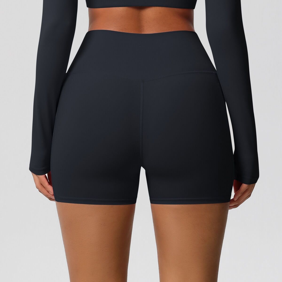 1 Piece High Stretch Athletic Running Yoga Shorts Women's Sport Clothing h5Picture10