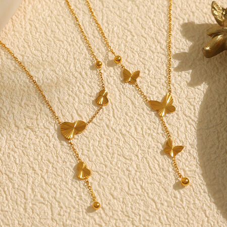 1 piece simple series simple animal stainless steel gold plated women pendant necklaces