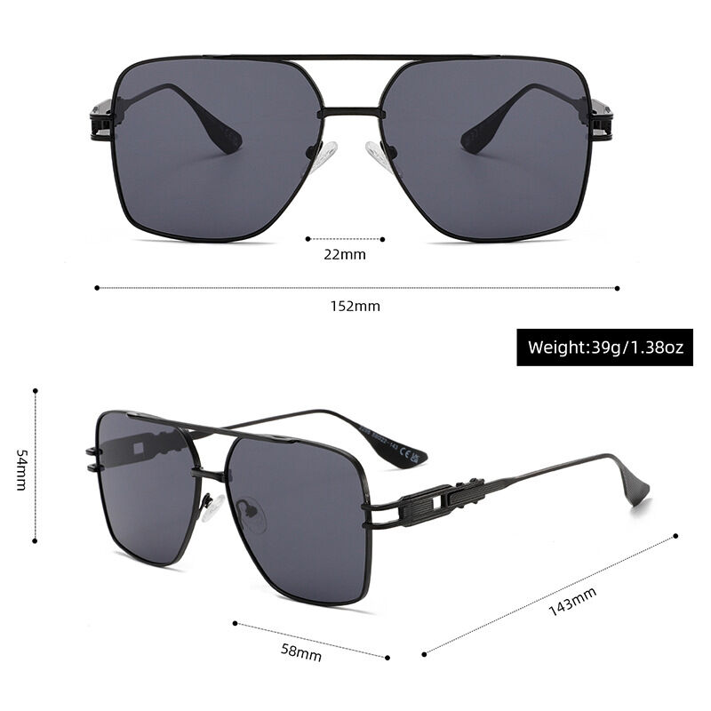 1 Pair Simple Series Daily Solid Color Plastic Women's Sunglasses h5 Picture10
