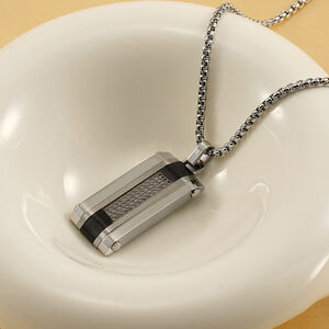 1 Piece Hip-hop Trendy Rectangular Zircon Men's And Women's Necklace h5 Picture5