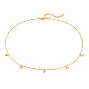 1 piece simple series casual geometric stainless steel gold plated zircon women pendant necklaces h5 Picture5