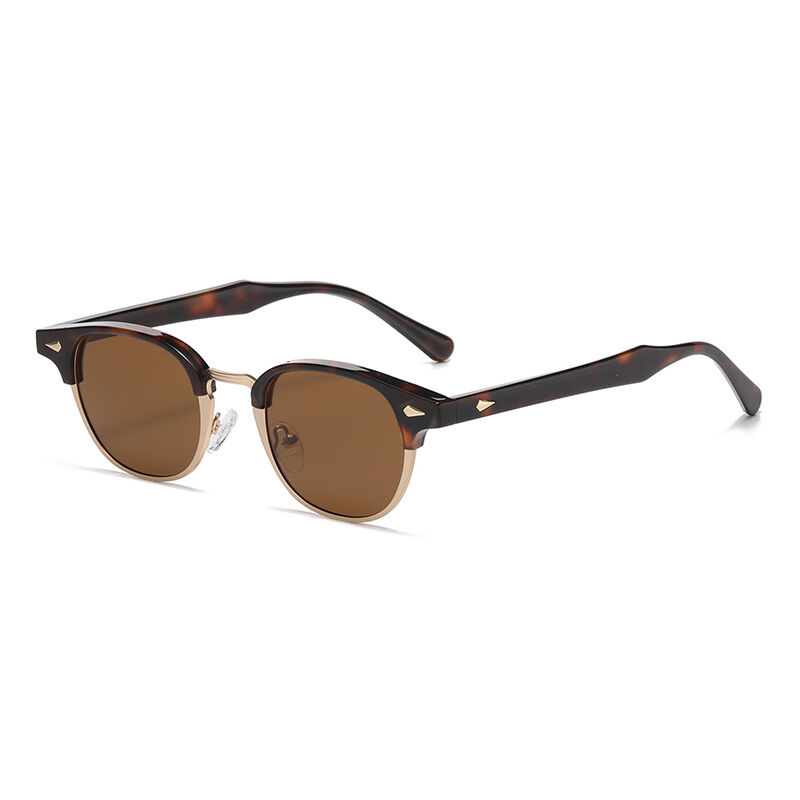 1 Piece Simple Series Retro Solid Color Plastic Women's Sunglasses h5 Picture3