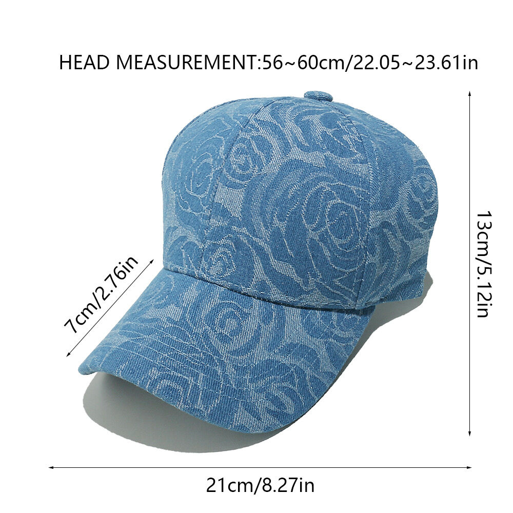 1 pieza de sombreros de algodón para mujer con diseño retro de flores de serie simple h5Imagen7