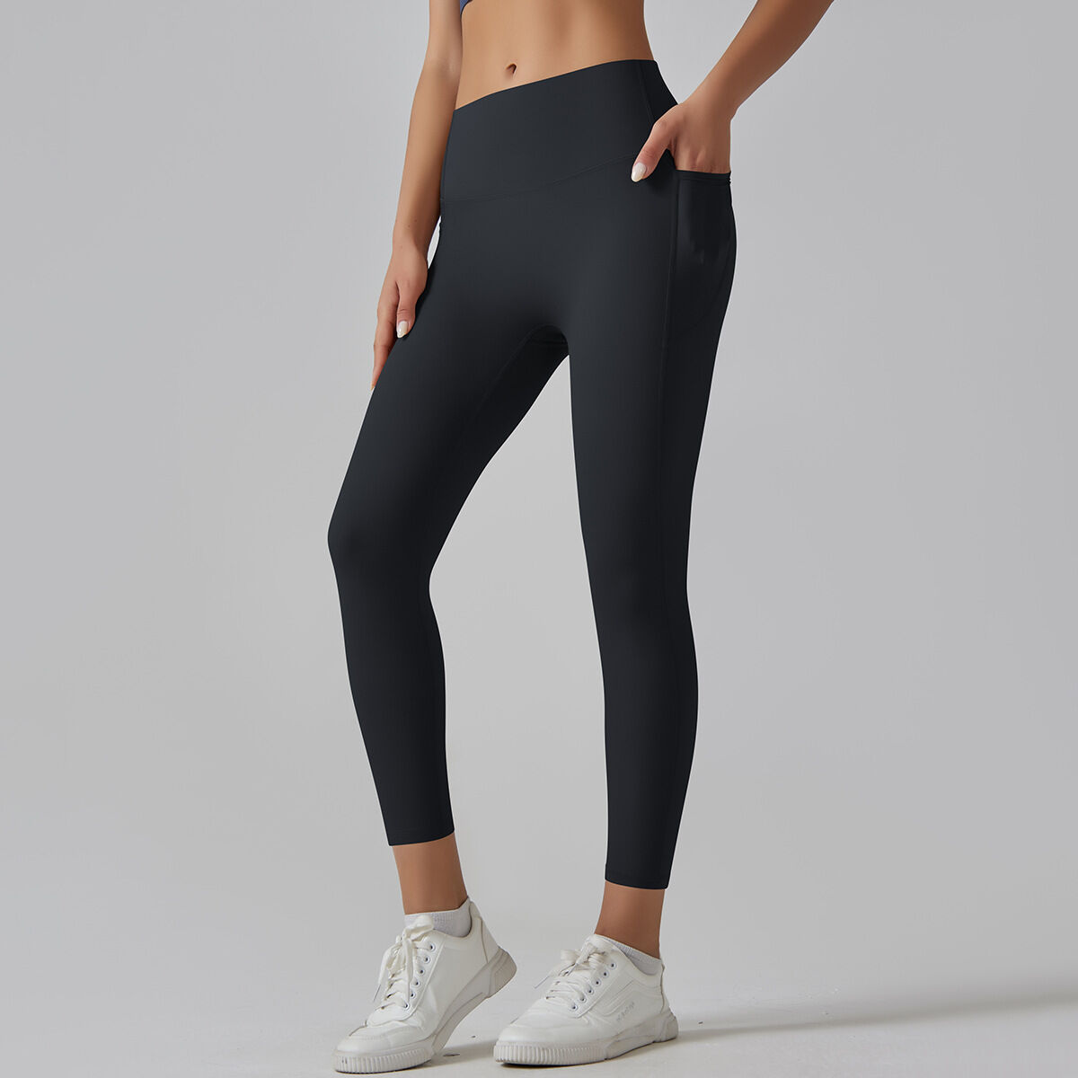 1 Piece High Waisted Nude Yoga Pants Seamless Women's Exercise Pants Picture7