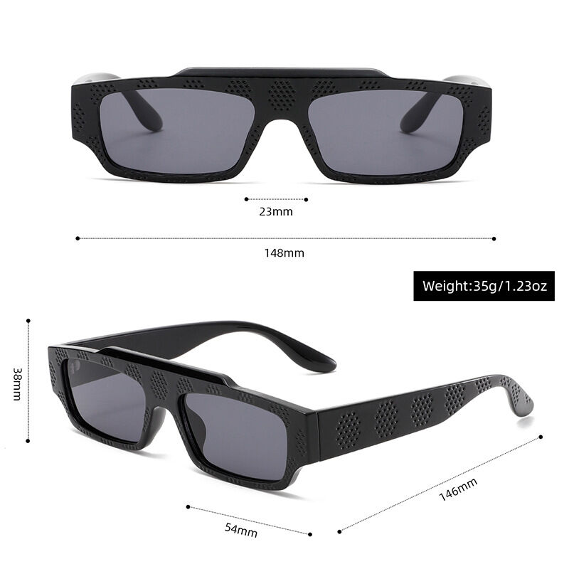 1 Pair of Stylish and Versatile Small Square-frame Women's Sunglasses Picture4