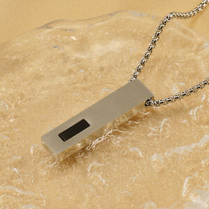 1 Piece Hip-hop Trendy Rectangular Zircon Men's And Women's Necklace h5 Picture4