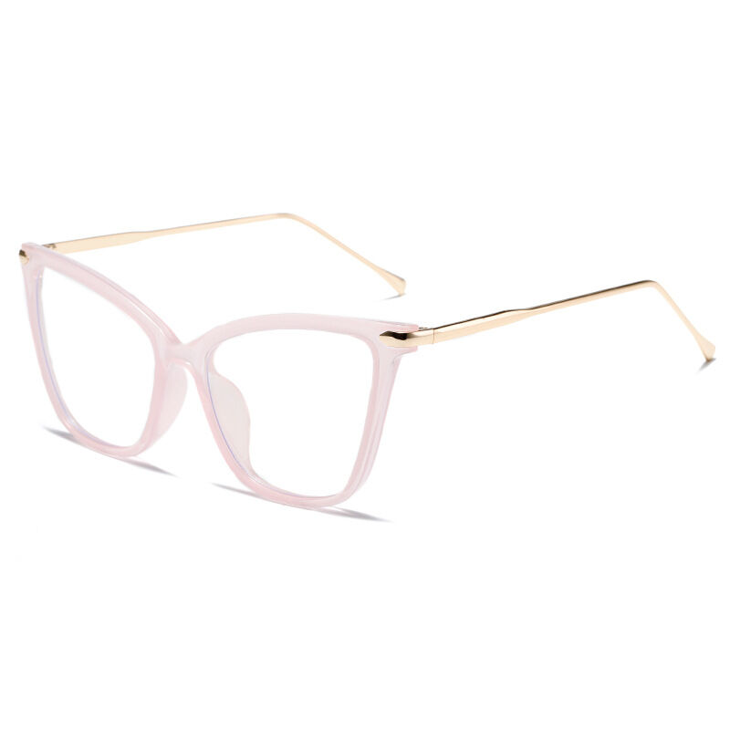 1 Paar Retro- und lässige Cat-Eye-Brille aus Metall mit Blaulichtfilter für Damen h5Bild3
