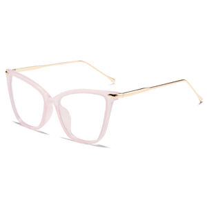 1 Paar Retro- und lässige Cat-Eye-Brille aus Metall mit Blaulichtfilter für Damen h5 Bild3