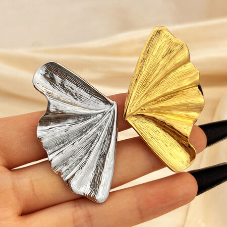 1 Piece Retro Oversize Flower Stainless Steel Waterproof Gold Color Women's Adjustable Rings