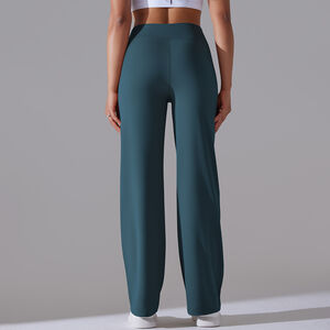 1 Piece Solid Colored High End Elastic Loose Casual Women's Sports Long Pants h5 Picture7