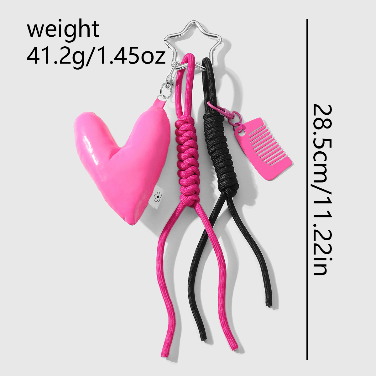 1 stuk Eenvoudige serie Sweet Heart Alloy Geen platingmateriaal Dames tasbedels Afbeelding11