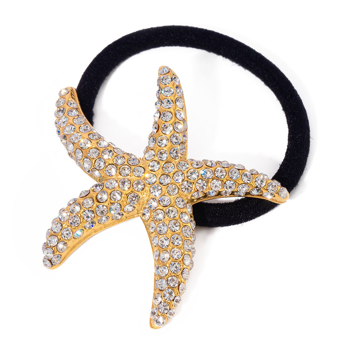 1 paio di fasce per capelli da donna con strass placcate in oro , serie lussuosa, semplici e tinta unita, in acciaio inossidabile Immagine5
