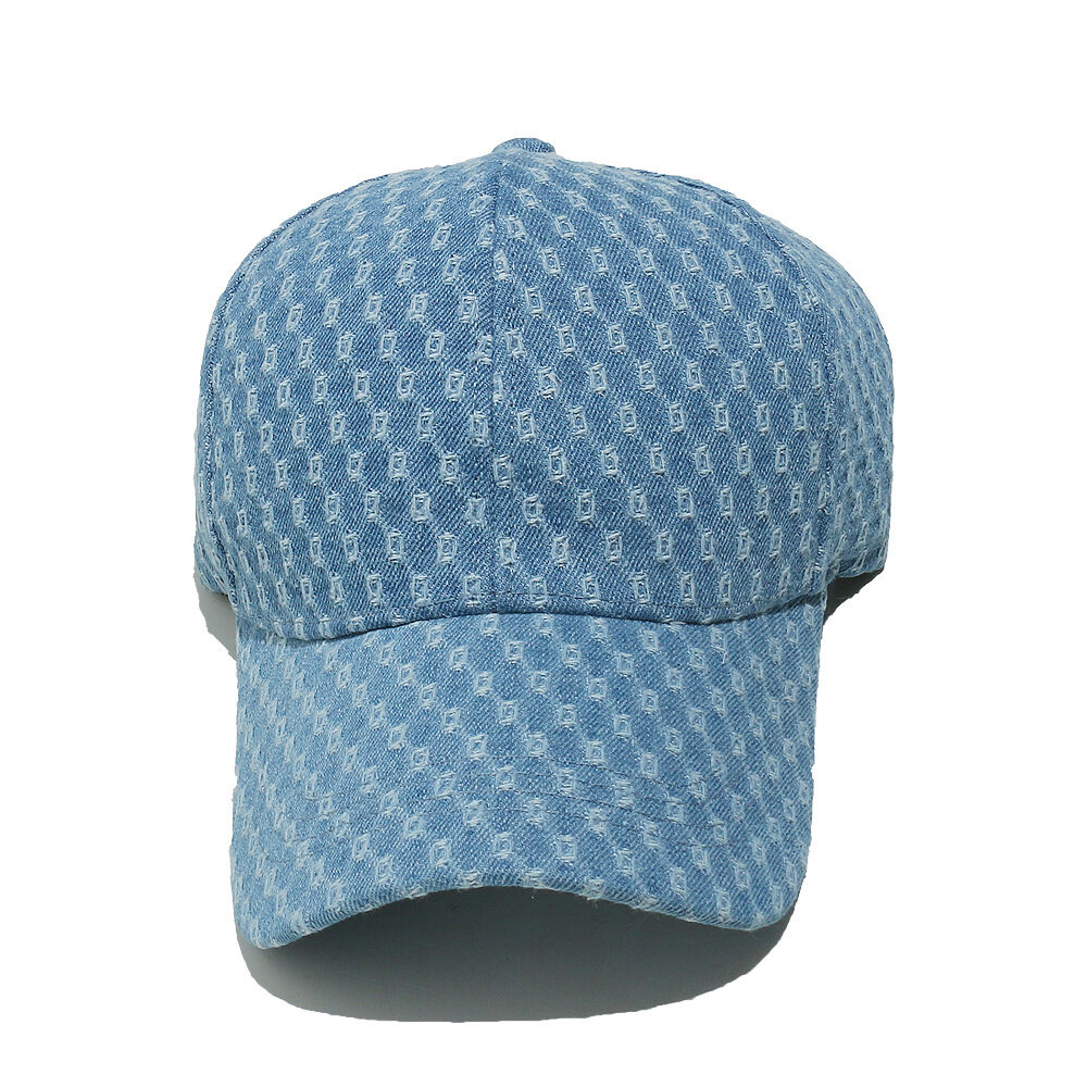 1 Piece Retro Geometric Denim Baseball Cap h5 Picture4
