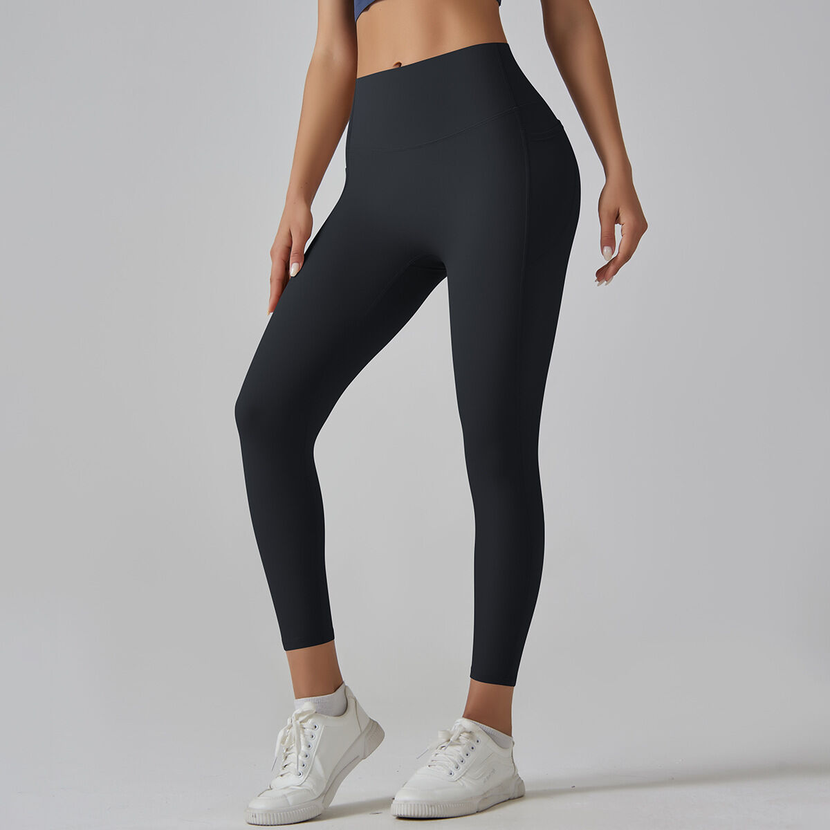 1 Piece High Waisted Nude Yoga Pants Seamless Women's Exercise Pants Picture8