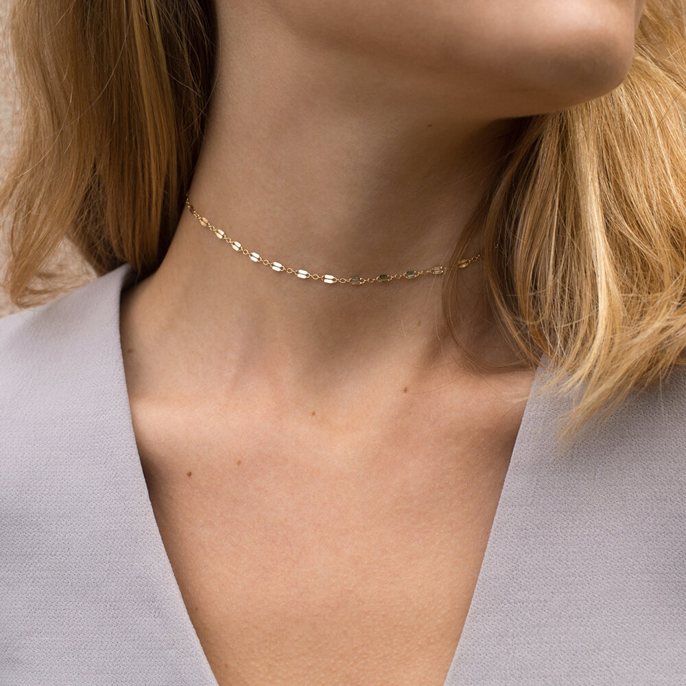 Simple Double - layer Stainless Steel Waterproof Chain Women's Necklaces h5Picture4