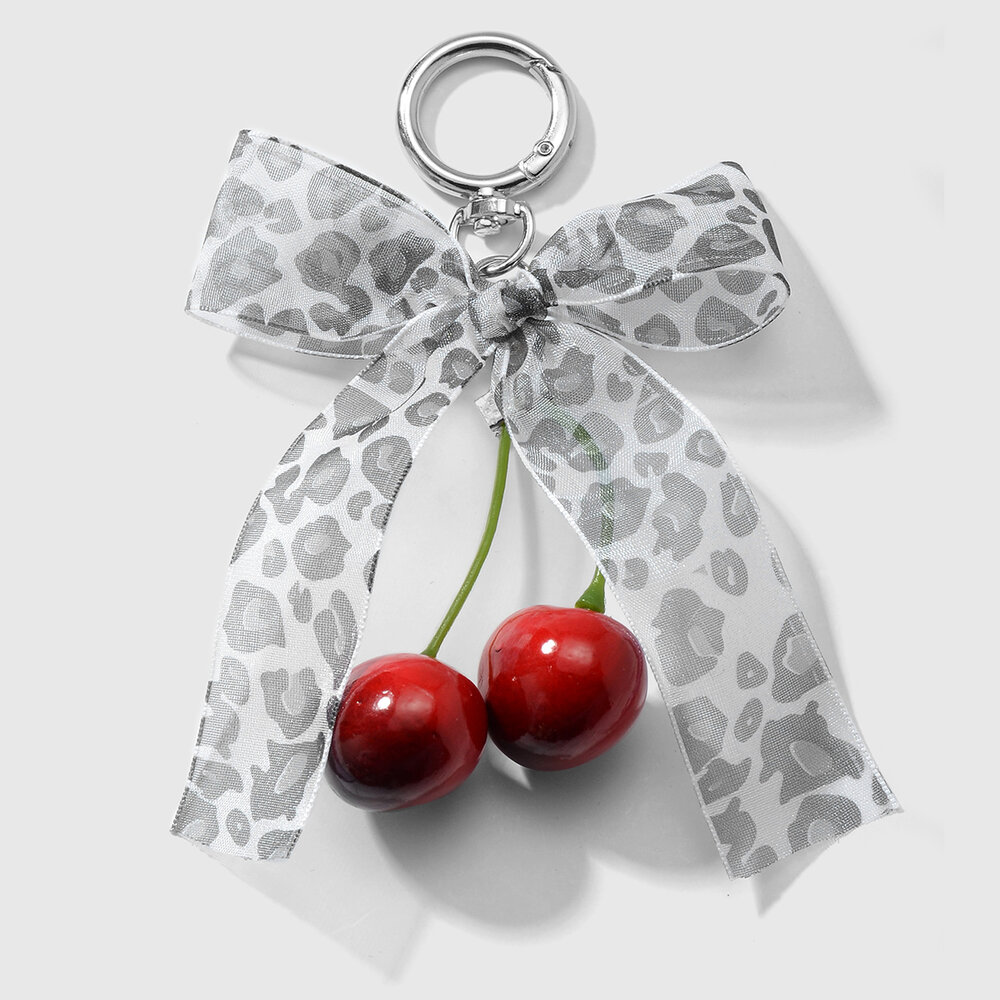 1 Piece Sweet Lace Leopard Bow Bag Charms Picture9
