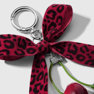 1 Piece Sweet Lace Leopard Bow Bag Charms h5 Picture4