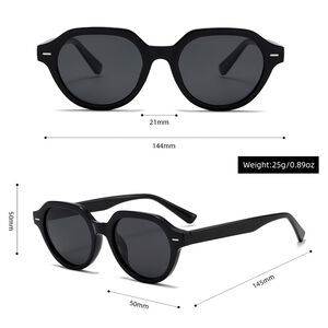 1 Pair of Retro and Casual Round - frame Women's Sunglasses h5 Picture5